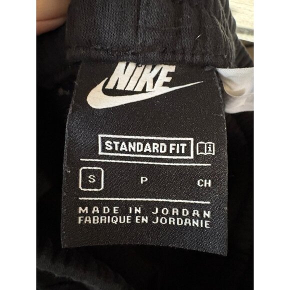 Nike Black Standard Fit Joggers Pants Kids Small Cotton/Polyester Blend - Picture 4 of 5